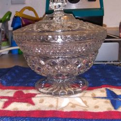 Heavy Lead Crystal Bowl With Lid