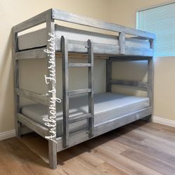 Twin Bunk Bed And Mattress 