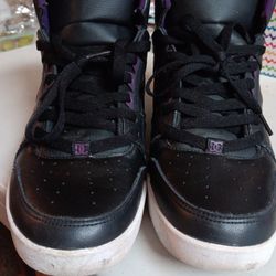 DC Boots. Black With Purple. Sz 11