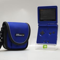 Nintendo Game Boy Advance SP Handheld Game Console Only AGS-001 Blue
