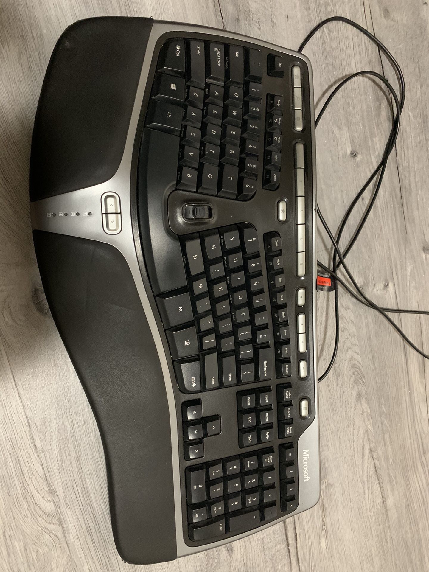 Used Microsoft Natural Ergonomic Keyboard 4000