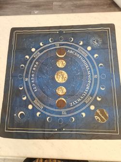 Moon Phase Ouija Board Altar Cloth