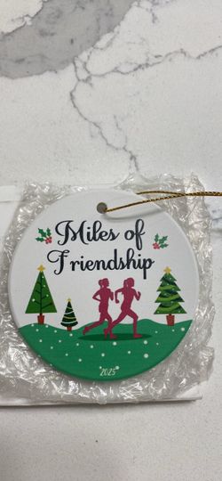 Miles of Friendship 2025 Ceramic Christmas Ornament
