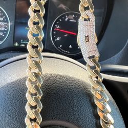 MONACI 14KT Gold Cuban Link Chain 38 grams firm price cash only 