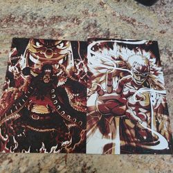 One Piece Black Beard And Donflamingo 3D Printed Art