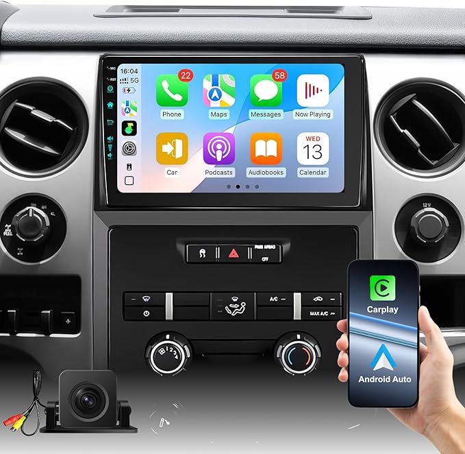 9 Inch Car Radio Stereo Upgrade Android 13 for F150 2009-2012