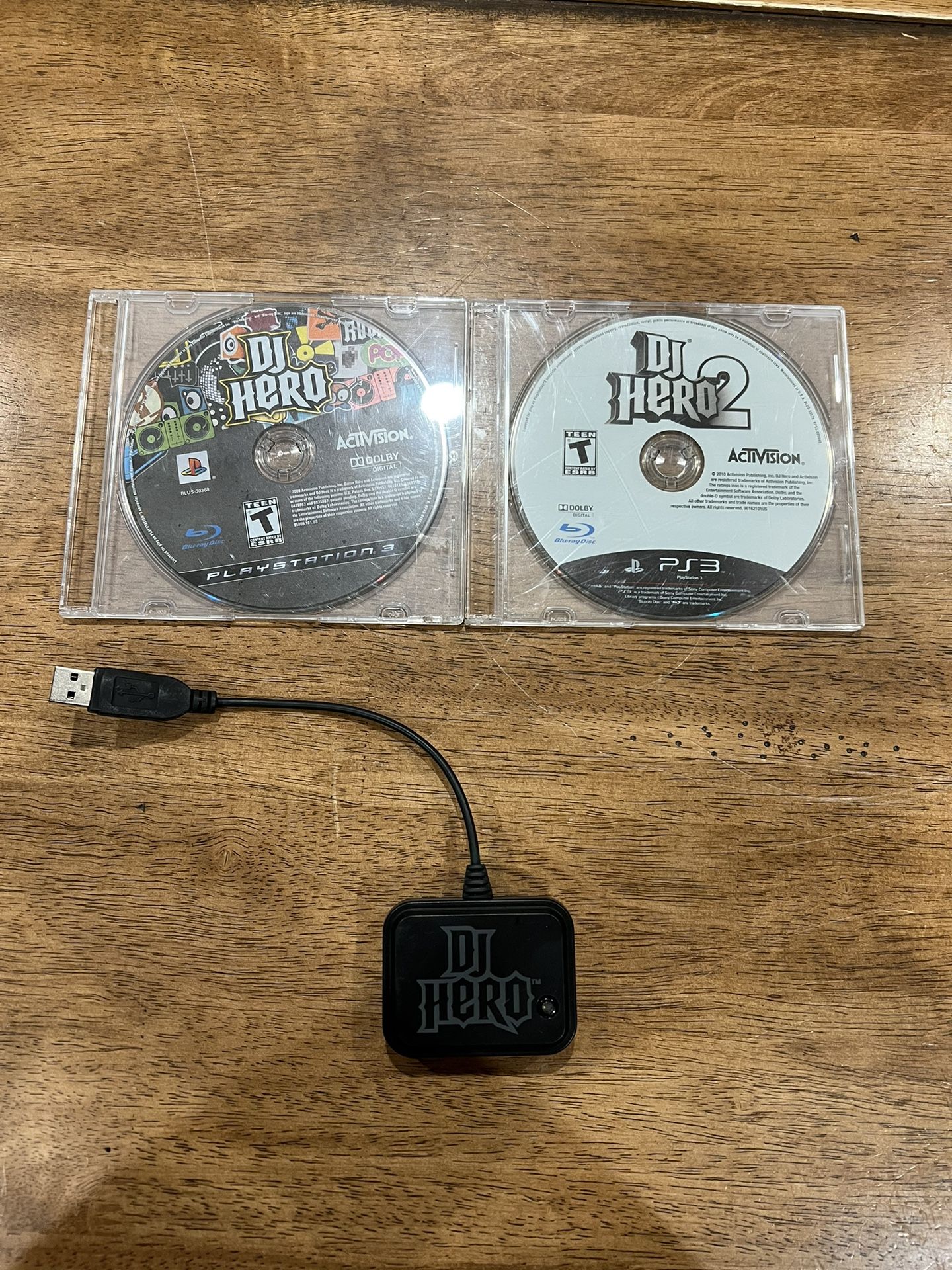 DJ Hero Wireless Receiver Dongle for PS2 PS3 PRT-0001.809 & DJ Hero Games