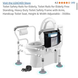 LEACHOI Foldable Toilet Safety Frames & Rails