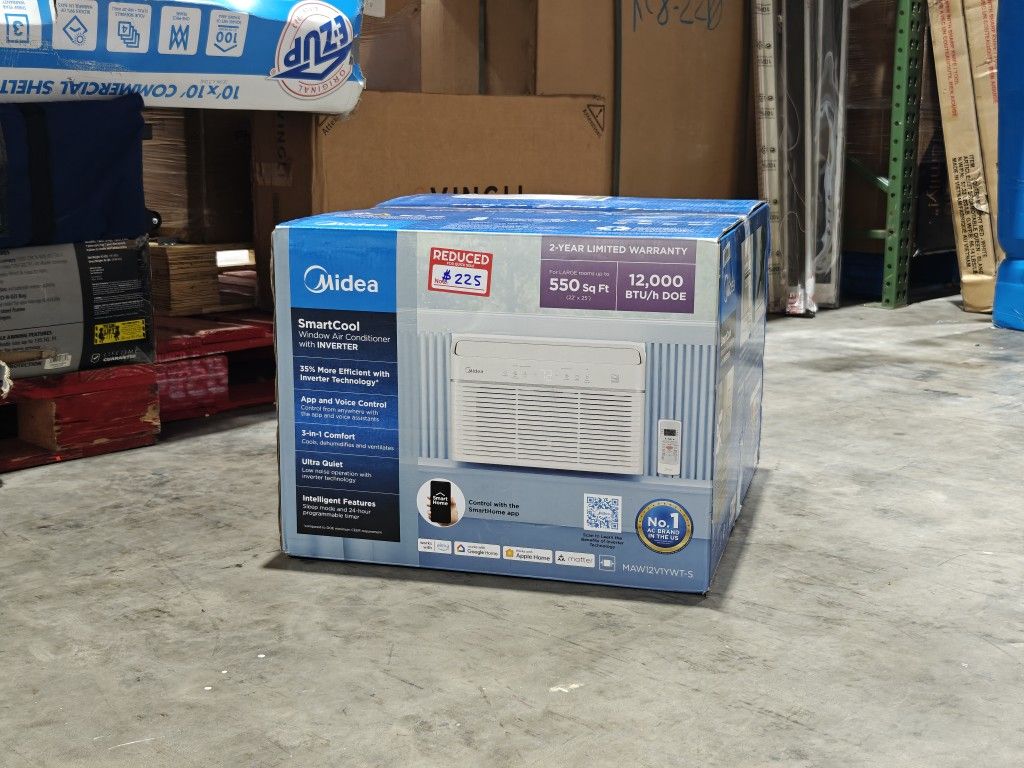 Midea 12,000 BTU Smart Inverter Window AC