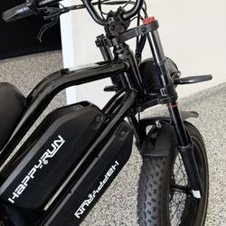 2025 Like New HappyRun G70 2000W Dual Battery Fast Electric Cargo Bike Used Less Than 10 Times