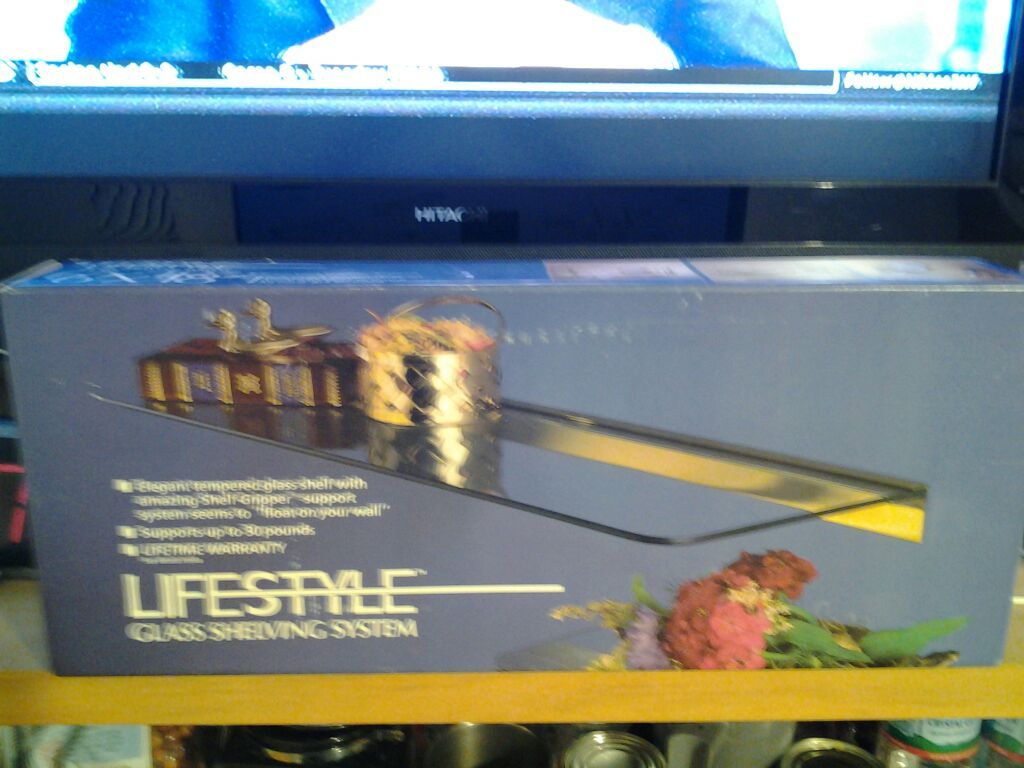 Lifestyle glass shelving system