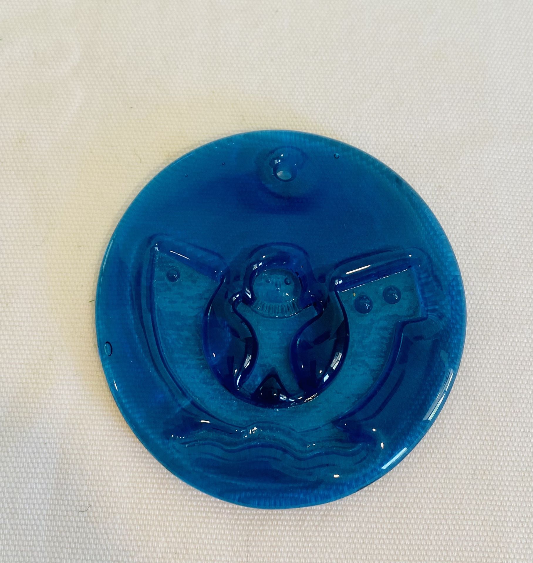 Vintage Holmegaard Noahs Ark Michael Bang Suncatcher Art Glass Denmark