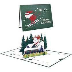 Christmas 3D Pop-up Greeting Card with Envelope