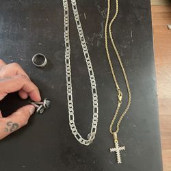 Jewelry Gold Plated W/ Silver