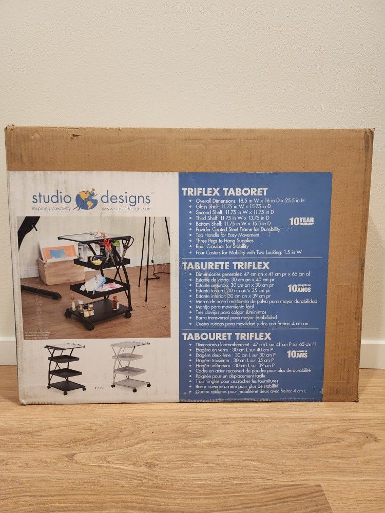 Mobile Storage Taboret for Arts & Crafts - NEW