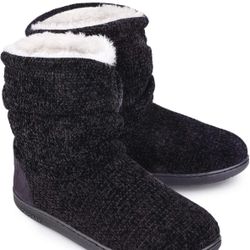 Black Bootie Slippers