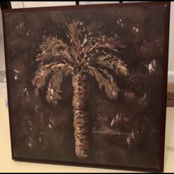 Palm Tree Canvas 20 3/4"X 20 3/4"