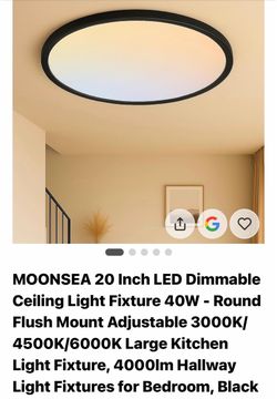 20” Dimmable ceiling light