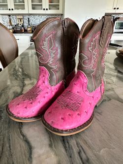 Pink Girl Cow Girl Boots - Toddler Size