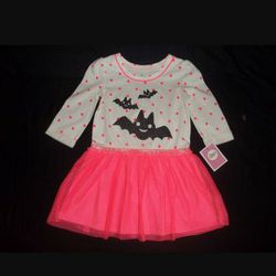 NWT girls adorable pink tulle Halloween bat dress... many sizes... 

