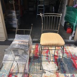 Set Of 3 - Rod-Ironed Bar Stools