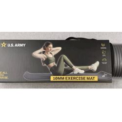 US Army 10mm Exercise Mat Yoga Mat 24in Wide 68in Long