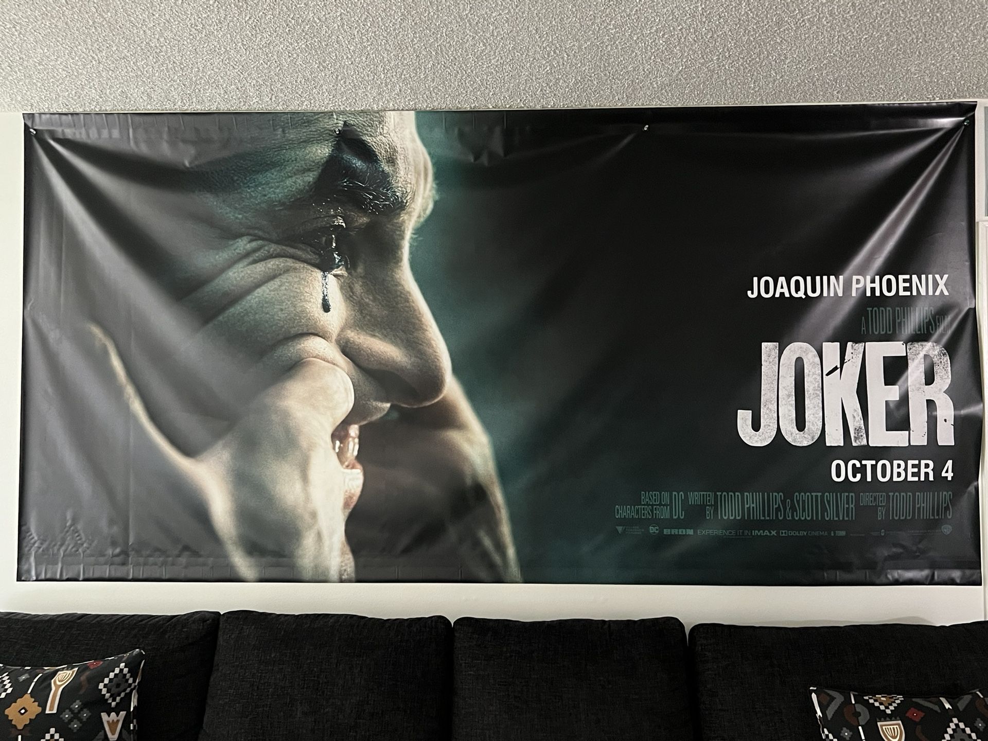 Joker Movie Theater Banner Rare