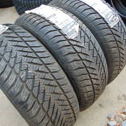 3 New Old Stock 195 55 16 Goodyear Eagle Ultra Grip Tires RUNFLAT Date 2011