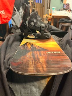 Snowboard + Bag + Flow Bindings