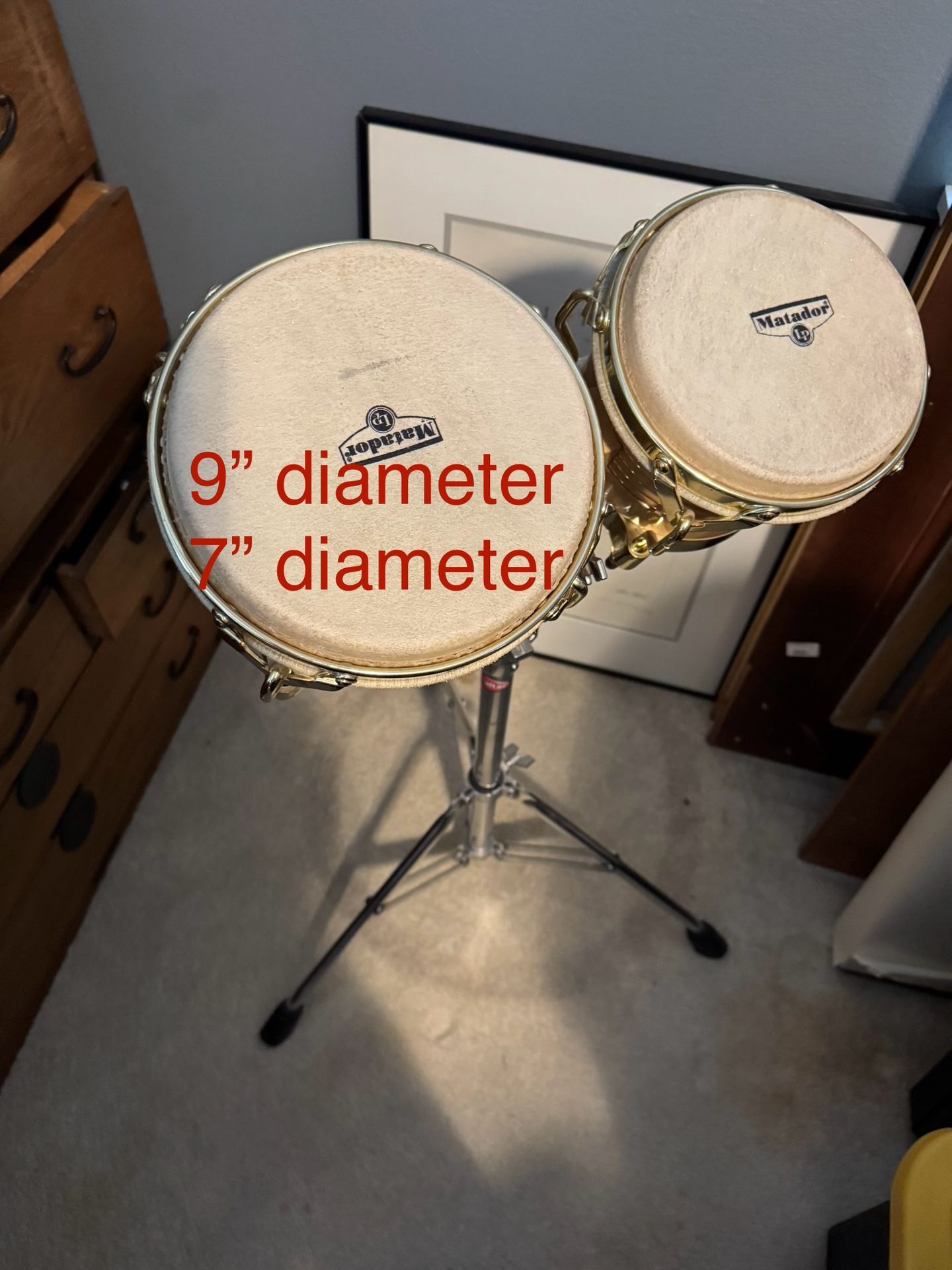 Matador LP Bongos 9” And 7” With Gibraltar Stand