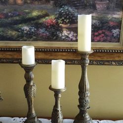 Fritz And Floyd Pillar Candle holders