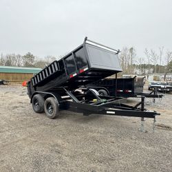 New 6x12 10k HD Dump Trailer With Ramps And Tarp