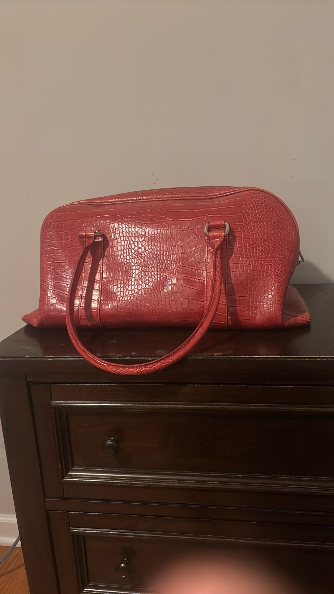 Bath & Body Works Red Vintage Luggage