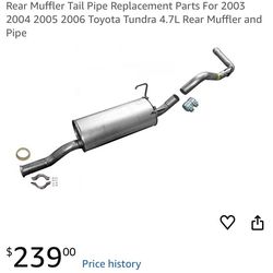 4.7L Tundra Muffler Rear Exhaust Assembly