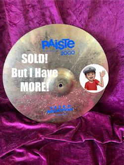🔥 Paiste 2000 “REFLECTIONS” THIN Crash Cymbal 16” Drum Set Drums