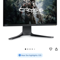 Alienware AW2521HF 240Hz Gaming Monitor + Dell MSA20 Monitor Arm (Bundle)