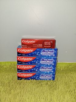4 Maxfresh Cool Mint 6.3oz /1 Optic White 3.8oz