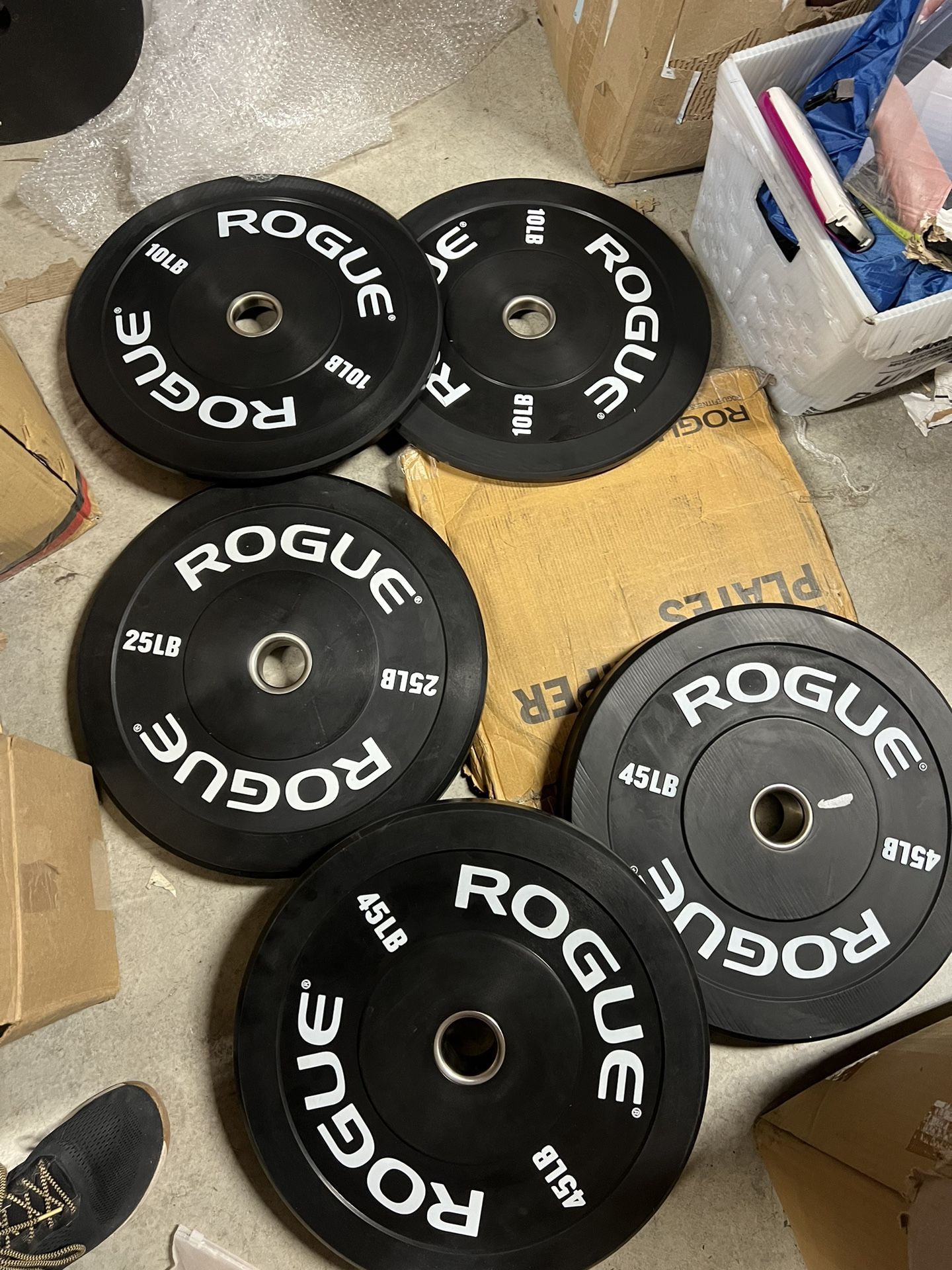 Rogue Fitness Echo V2 160LB Olympic Bumper Plate Set BRAND NEW