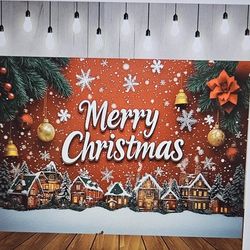 Vinyl Backdrop Banner For Christmas 