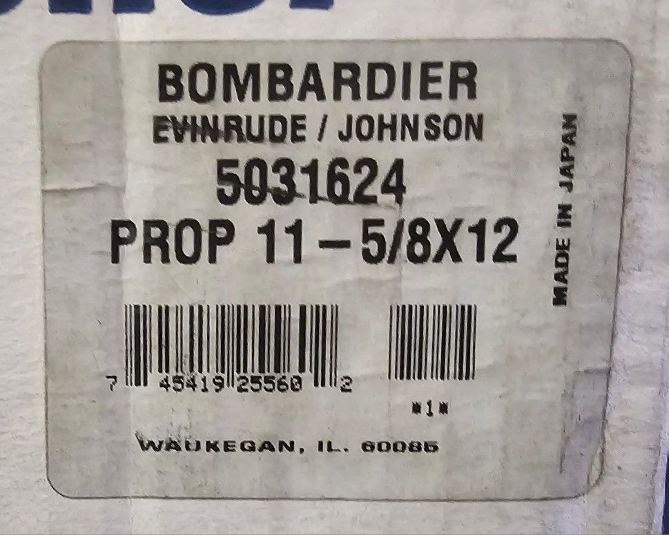 New BOMBARDIER JOHNSON Prop