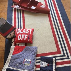 Pottery Barn Space-themed Kids Bedroom Set 🚀