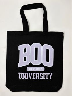 Halloween Boo University Canvas Tote Bag