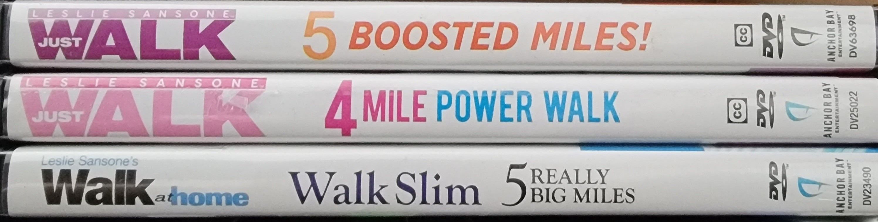Leslie Sansone Just Walk Dvds Exercise Slim Power Boosted Miles