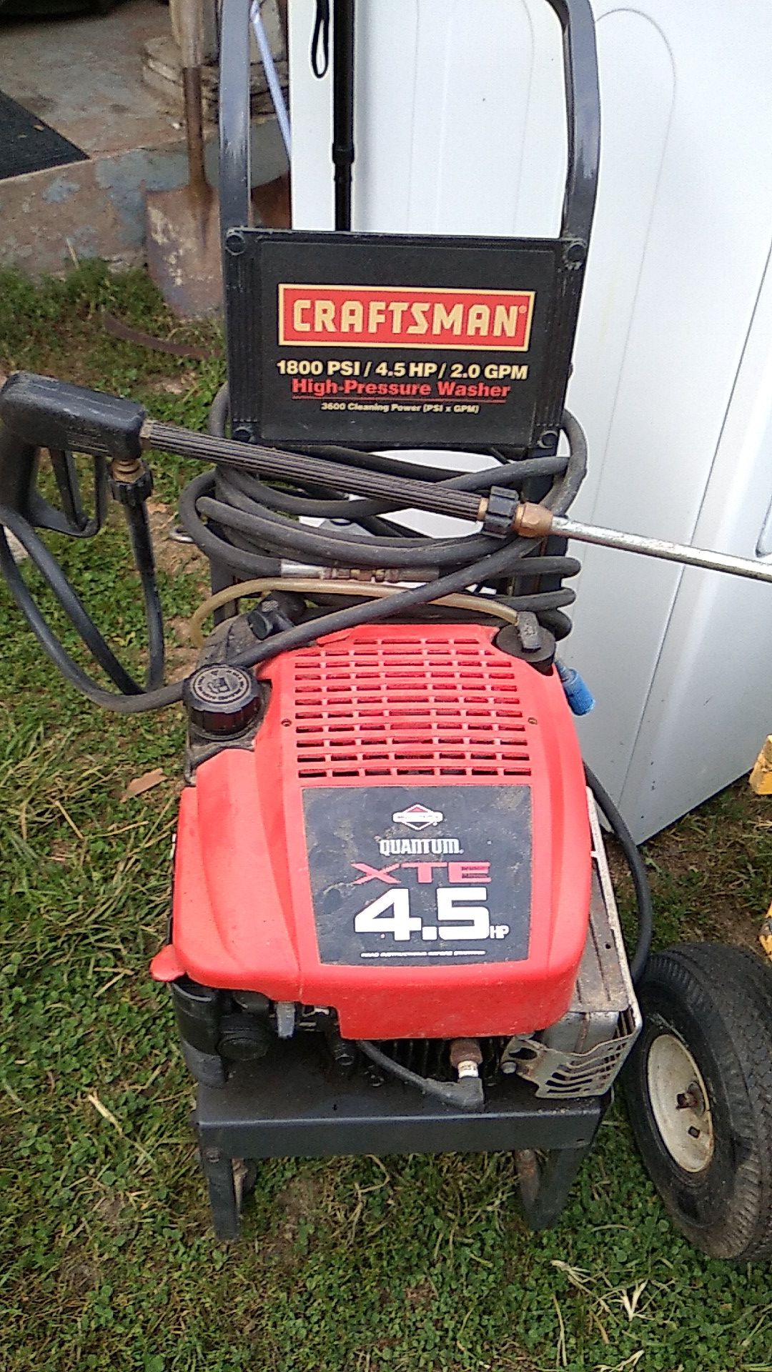 Craftsman high pressure washer