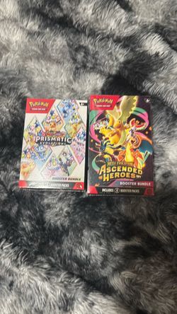 SEALED Prismatic evolutions Ascended Heroes booster bundle