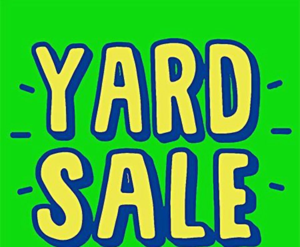 Yard Sale Saturday 10/18, 8:00 - 1:00