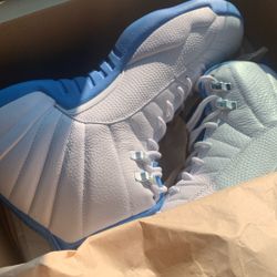 Jordan 12s Retro “university Blue And White “  Size 12