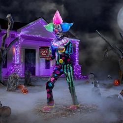 Home Accents Holiday 6 FT Halloween Classics Animated LED Neon Nightmare