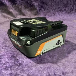 🧰🛠RIDGID 18V Lithium-Ion 4.0Ah Battery Pack-NEW!-$50!🧰🛠