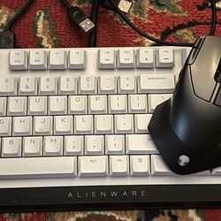 Alienware Low Profile RGB Mechanical Gaming Keyboard (AW510K) and Alienware Gaming Mouse 510M.